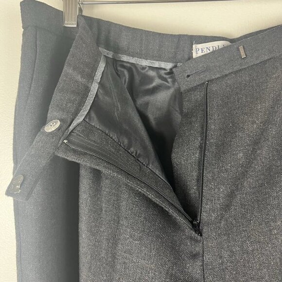 Pendleton Graphite Gray 100% Virgin Wool Lined High Rise Pants Womens Sz 16 - Picture 5 of 9